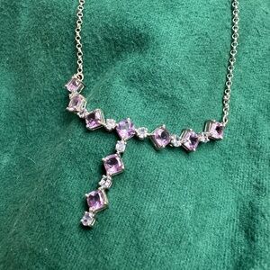 Vintage Amethyst and Silver Necklace
